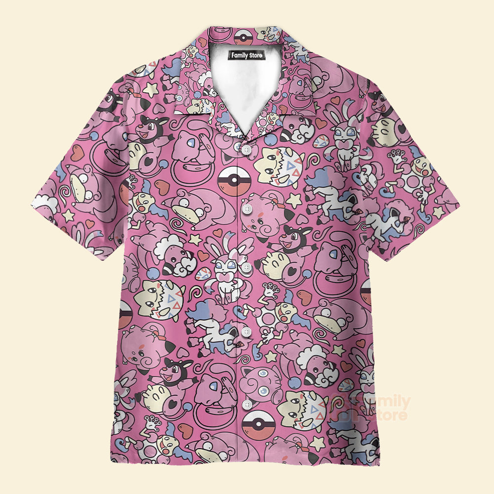 Fairy PoMo Pattern Kawaii Hawaiian Shirt