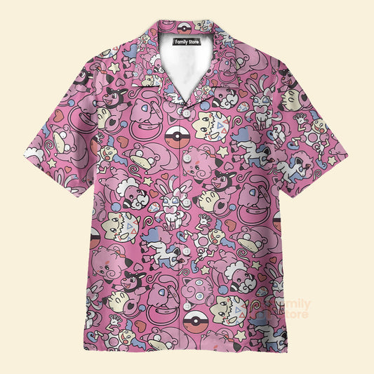 Fairy PoMo Pattern Kawaii Hawaiian Shirt