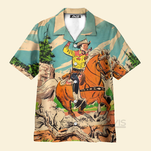 Western Cowboy Equestrian - Hawaiian Shirt