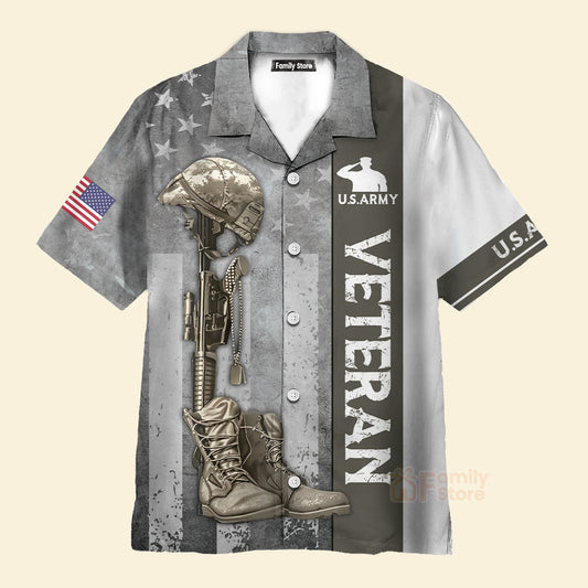 US Army Veteran Hawaiian Shirt