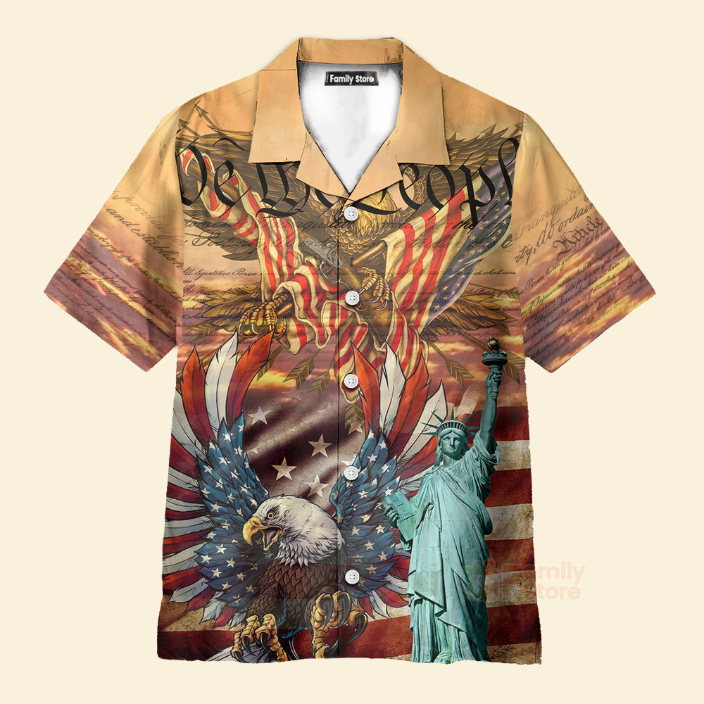 America Patriotism Eagle - Hawaiian Shirt