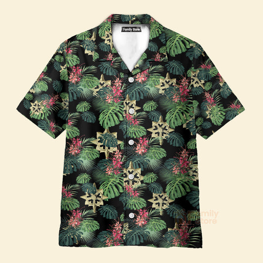 Army Military Intelligence Branch Insignia Hawaiian Shirt