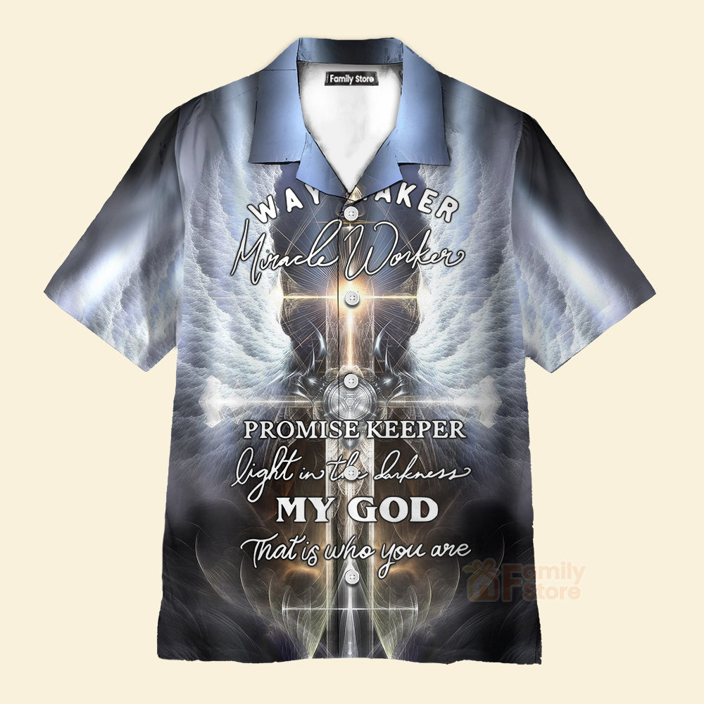 Christian Jesus Angle Wing Aloha Hawaiian Shirts