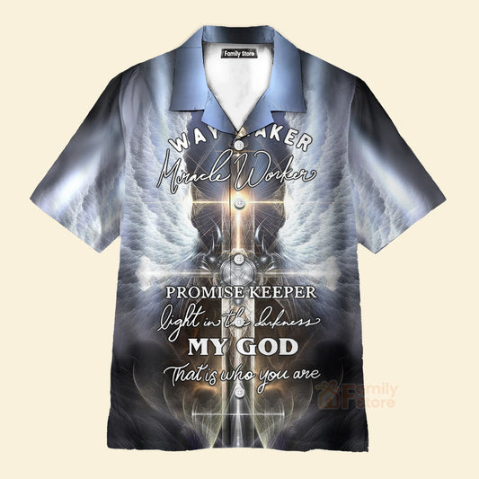 Christian Jesus Angle Wing Aloha Hawaiian Shirts