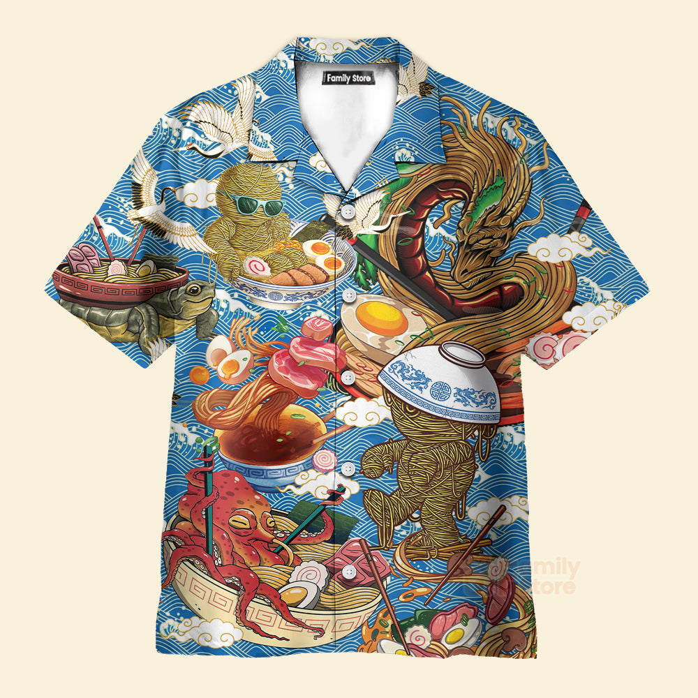 Funny Food Ramen Fixes Everything Cool Hawaiian Shirt