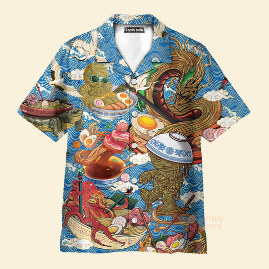 Funny Food Ramen Fixes Everything Cool Hawaiian Shirt