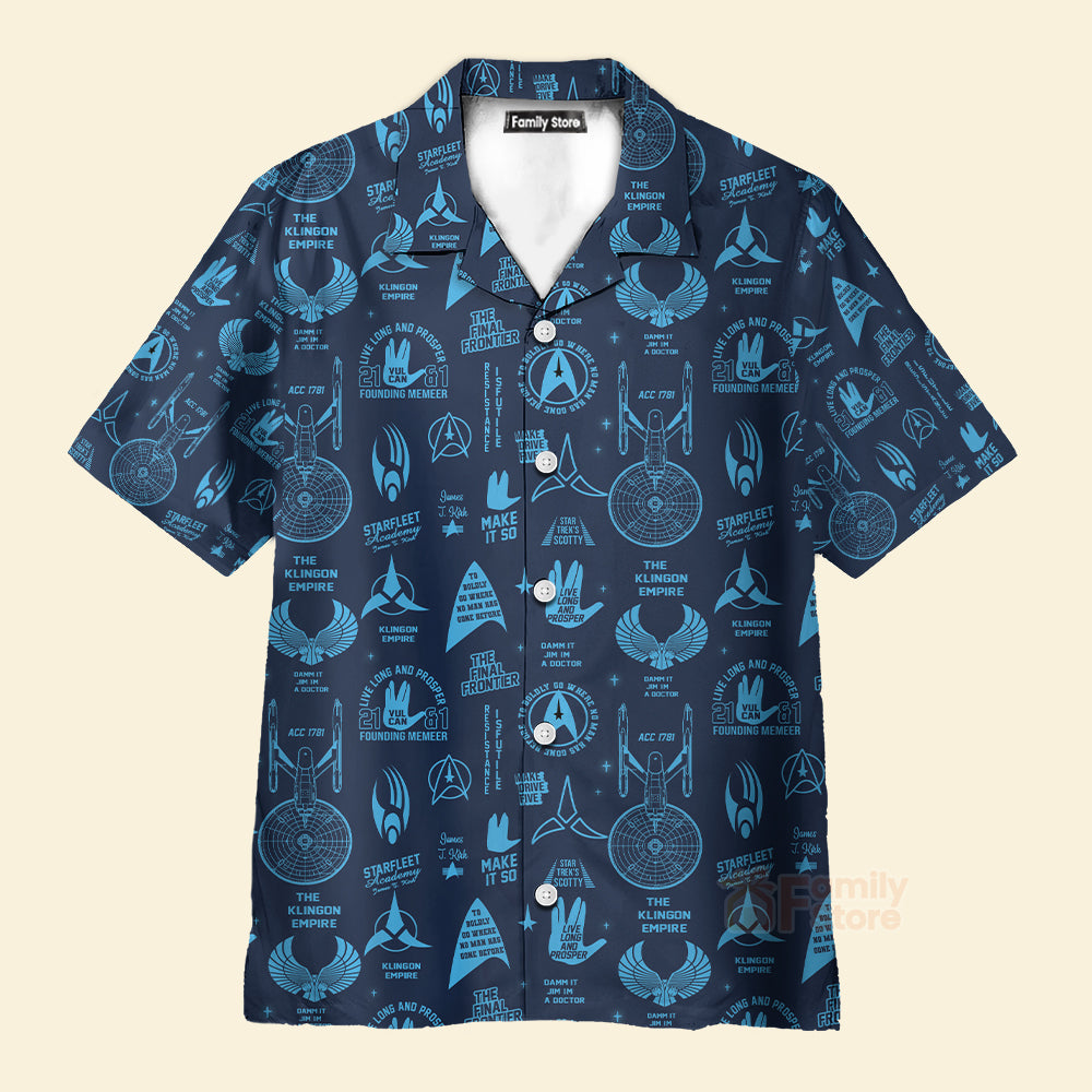 Trekkie SaTr Pattern Hawaiian Shirt