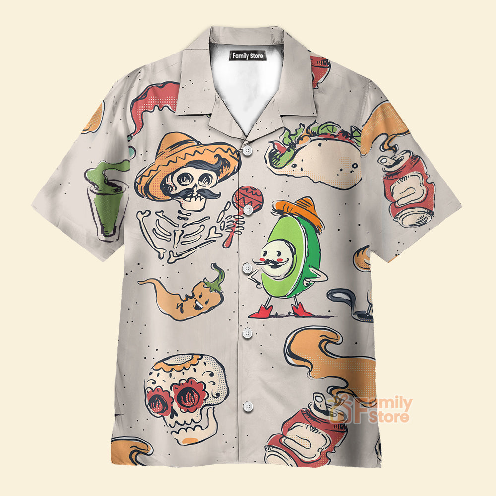 Funny Taco Shirt Cinco De Mayo Cream Color - Hawaiian Shirt