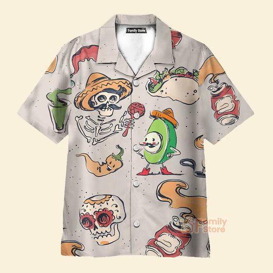 Funny Taco Shirt Cinco De Mayo Cream Color - Hawaiian Shirt