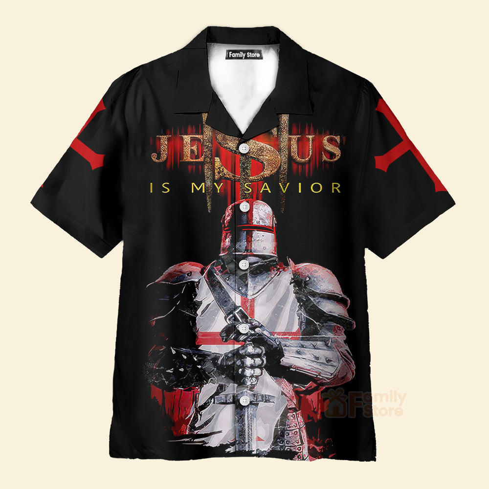 Knights Templar Jesus Aloha Hawaiian Shirts