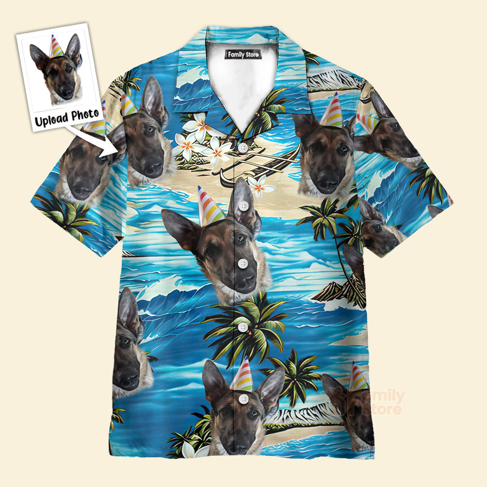 Upload Photo Dog Men's Hawaiian Shirt PN302128Lb