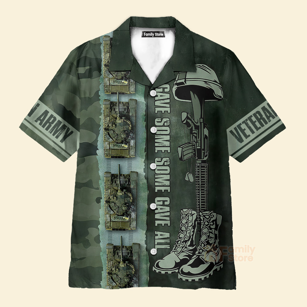 Army Tank All Gave Some Some Gave All Hawaiian Shirt