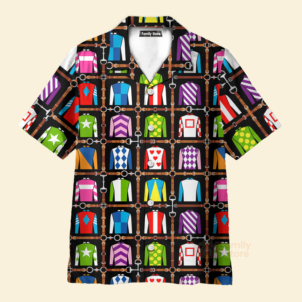 Kentucky Derby Jockey Uniform Talk Derby To Me Aloha - Hawaiian Shirts