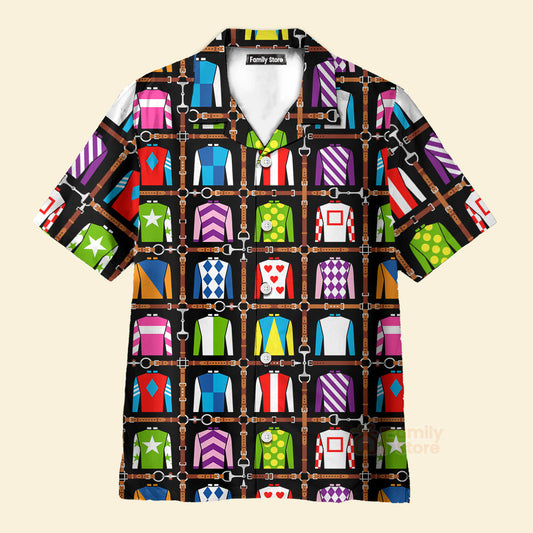 Kentucky Derby Jockey Uniform Talk Derby To Me Aloha - Hawaiian Shirts