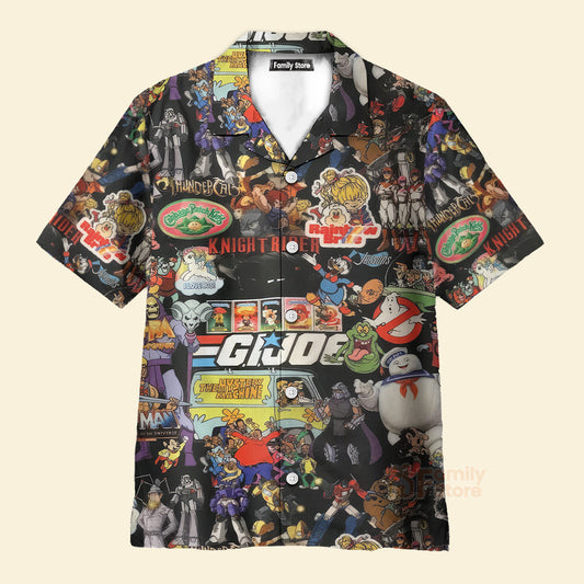 80S Cartoon Pattern Hawaiian Shirt