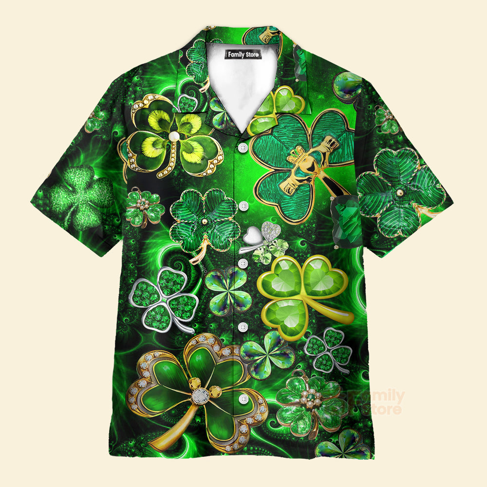 St Patrick's Day Green Shamrock - Hawaiian Shirts PN303084Lb