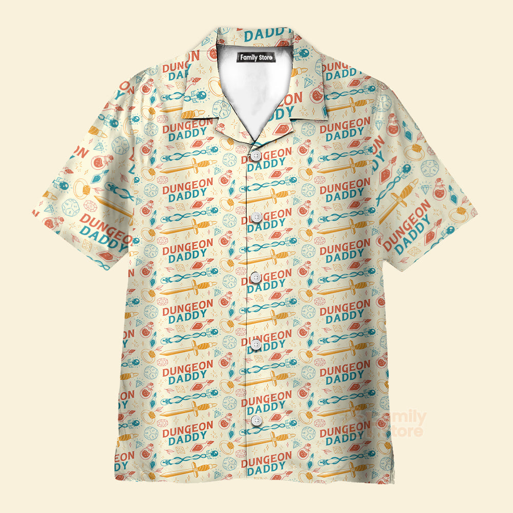 DnD Dungeon Daddy Pattern - Hawaiian Shirt