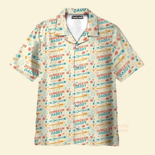 DnD Dungeon Daddy Pattern - Hawaiian Shirt