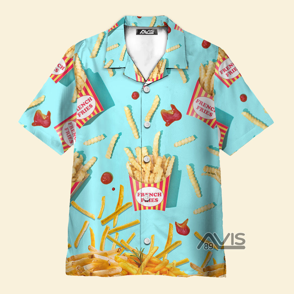 Food French Fries Basic - Gift For Food Lovers - Hawaiian Shirt