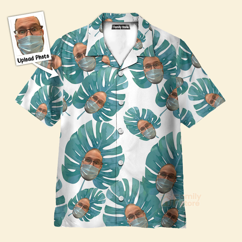 Funny Custom Face Dad Leaves - Funny Hawaiian Shirt PN302042Lb