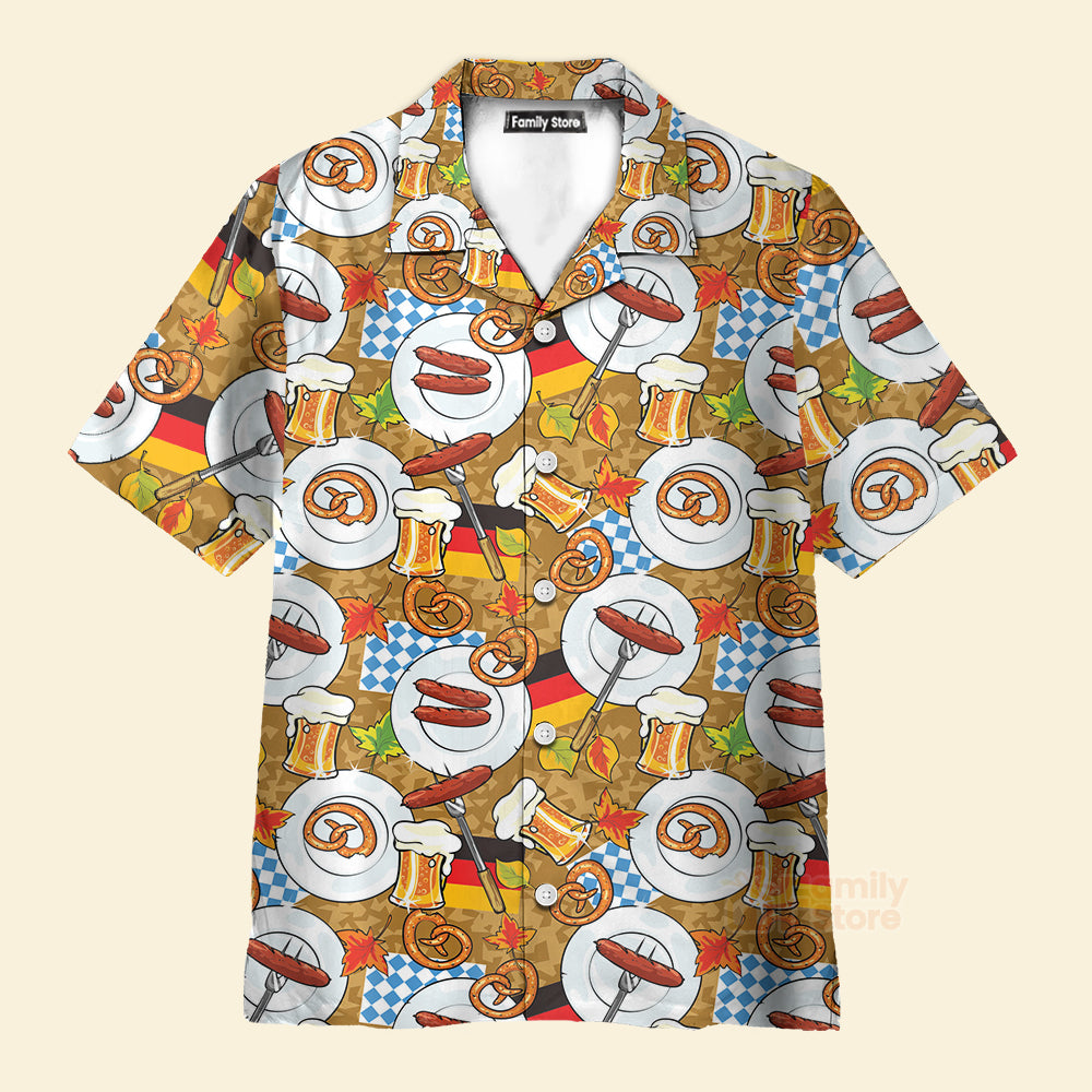 Sausage Beer Germany Flag - Hawaiian Shirt