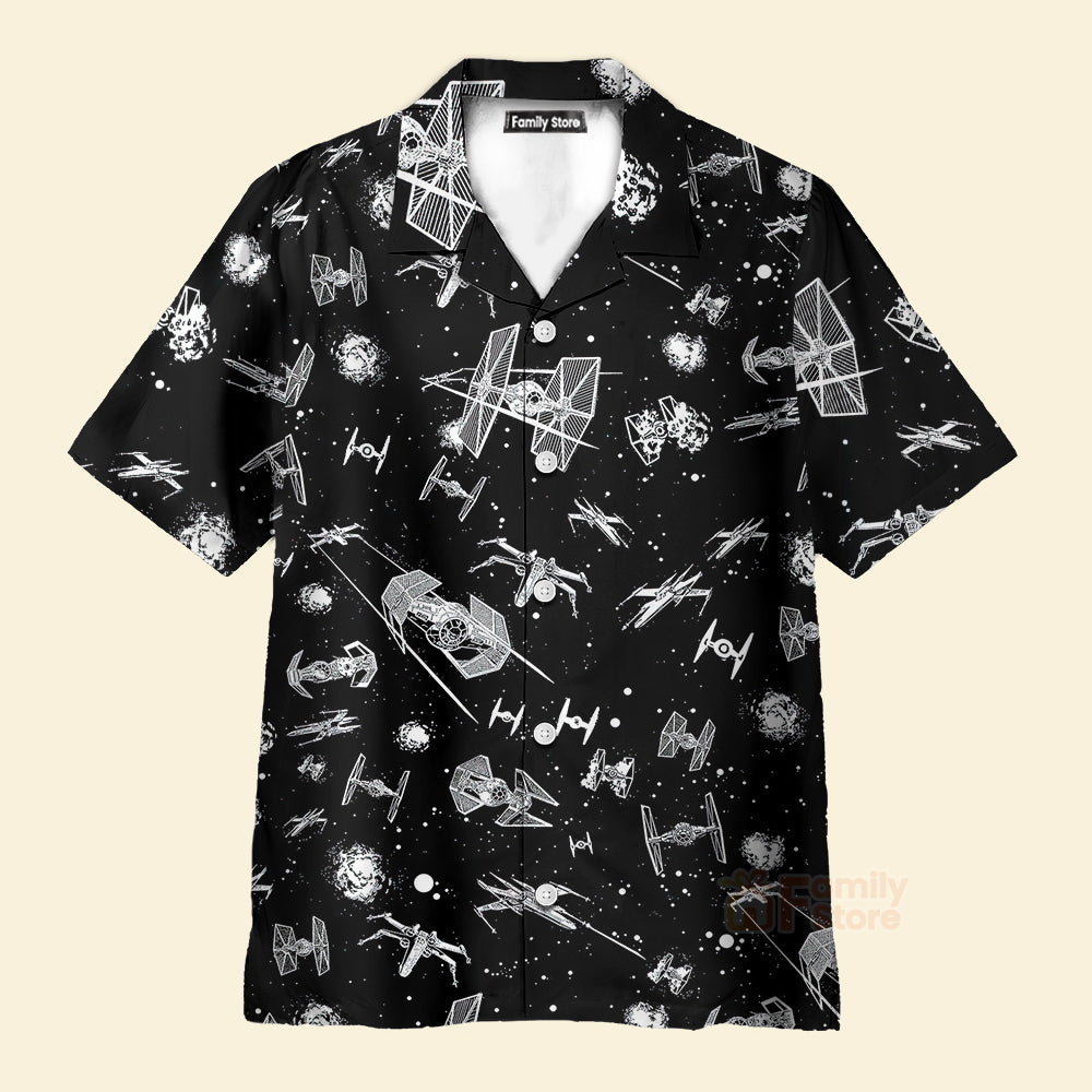 Stwa Spacecraft Pattern - Hawaiian Shirt