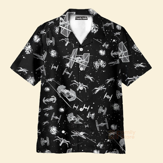 Stwa Spacecraft Pattern - Hawaiian Shirt