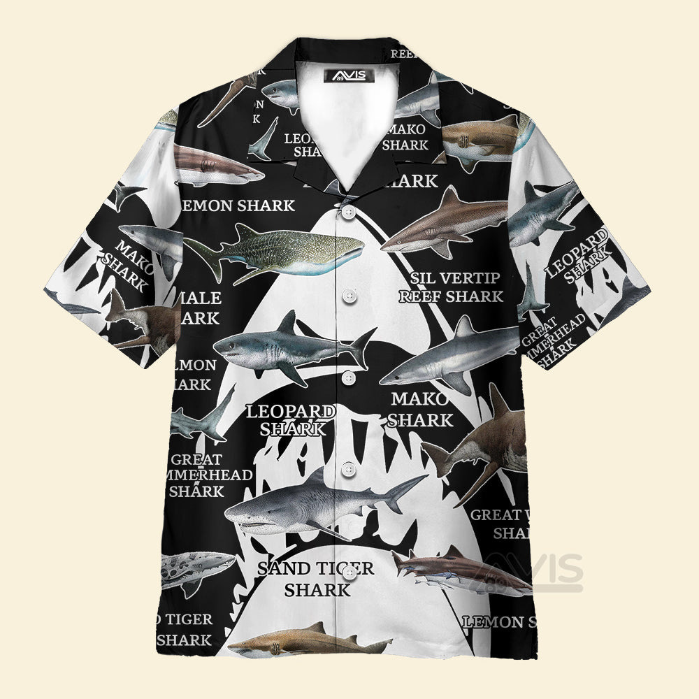Sharks Of The World - For Men And Women - Hawaiian Shirt
