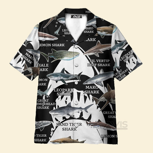 Sharks Of The World - For Men And Women - Hawaiian Shirt