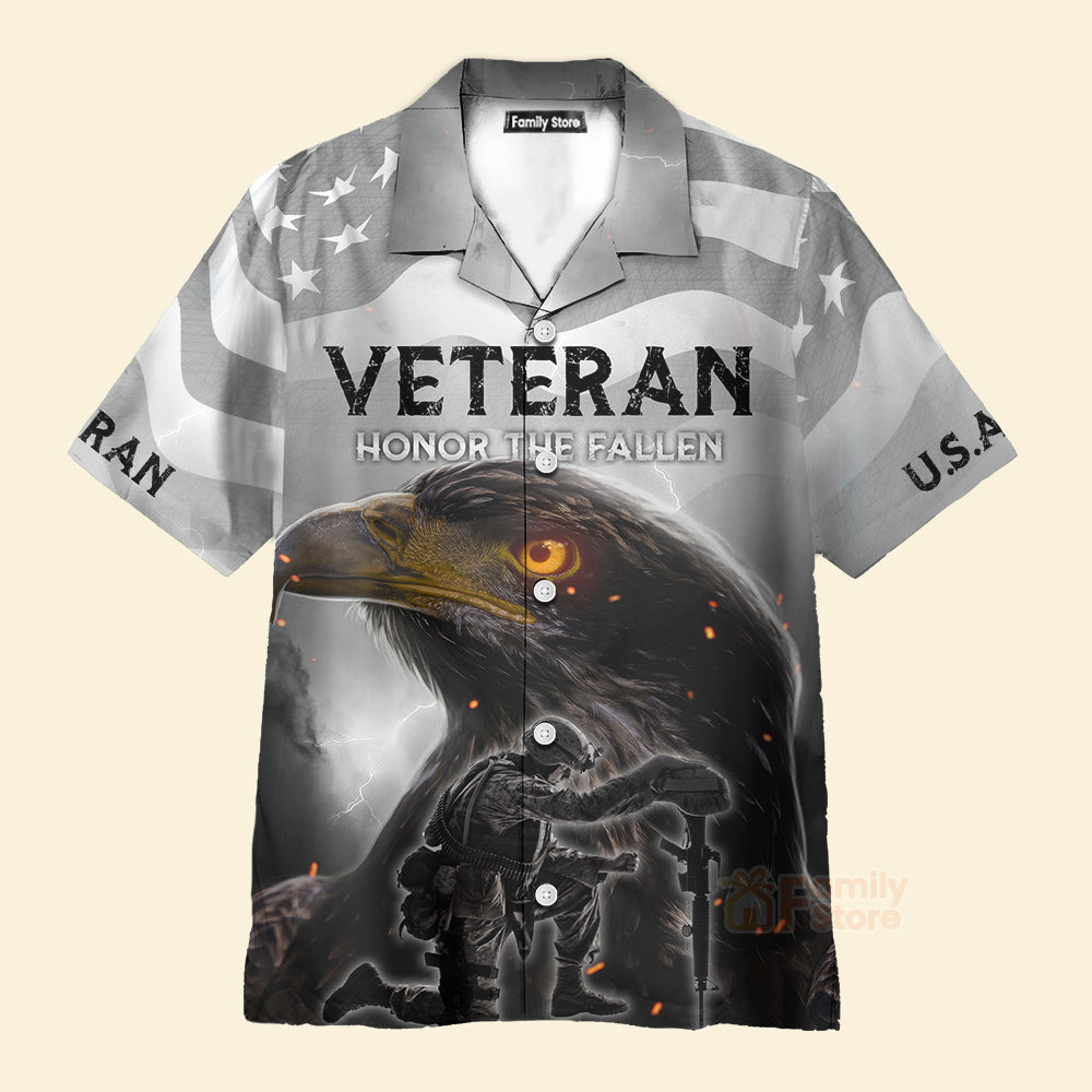 U.S Army Veteran, Honor The Fallen Hawaiian Shirt