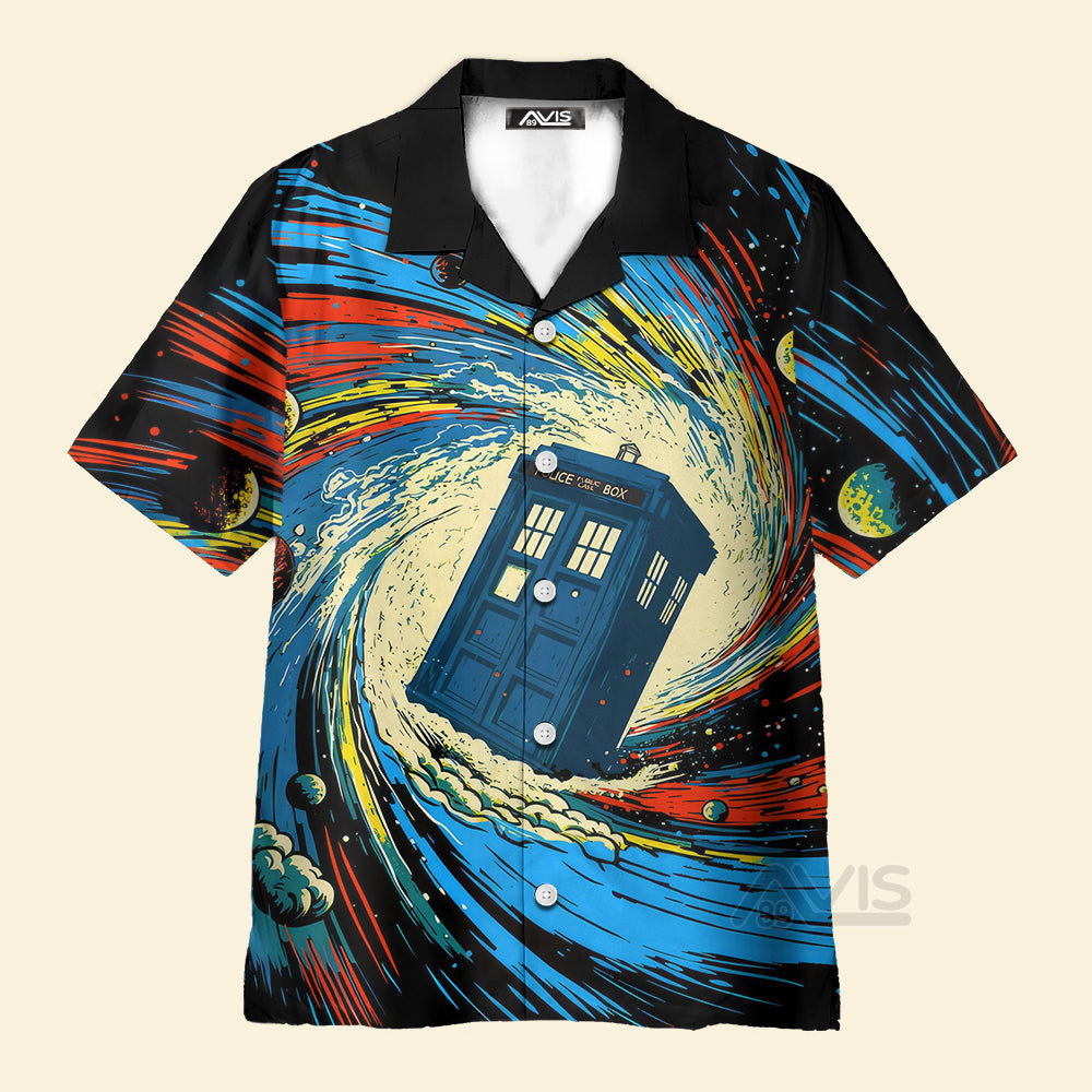 Police Box In The Universe Doctor Who Movie - Hawaiian Shirt