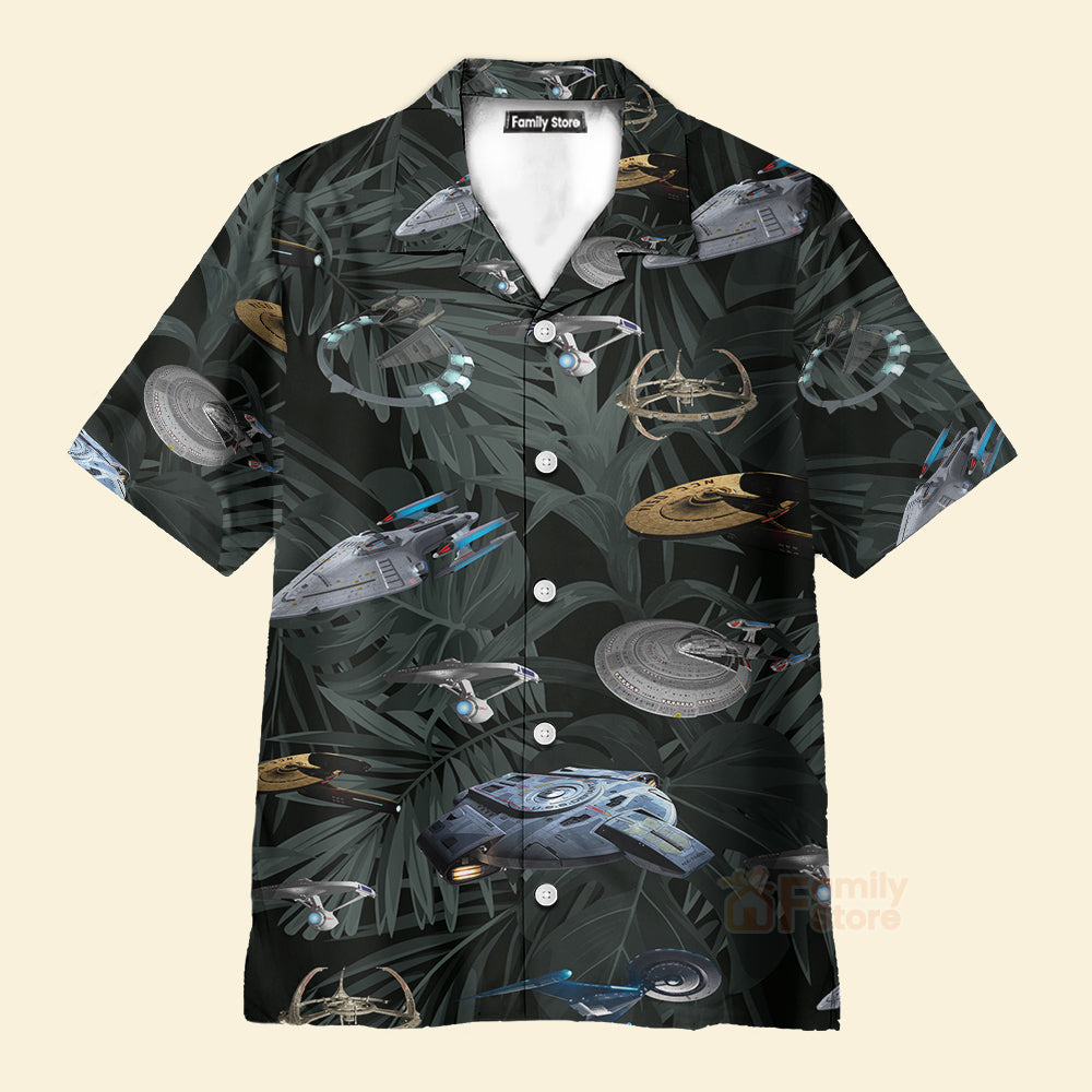 SaTr Space Ships Hawaiian Shirt QT203631Lb