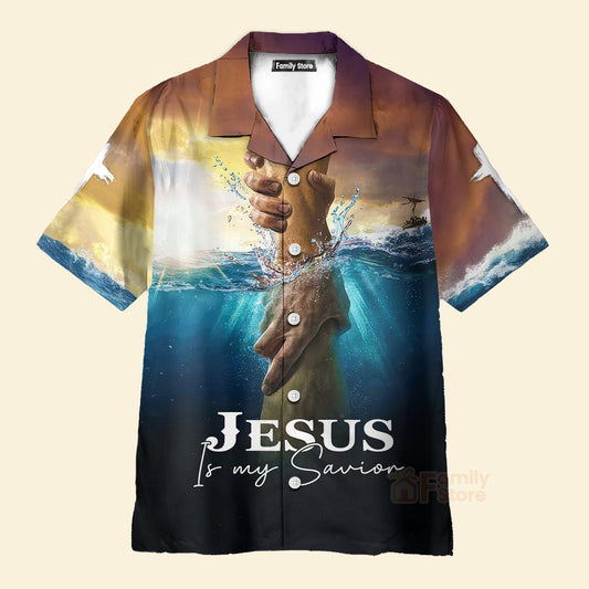 Faith-Inspired It My Savior Hands In Water - Hawaiian Shirt
