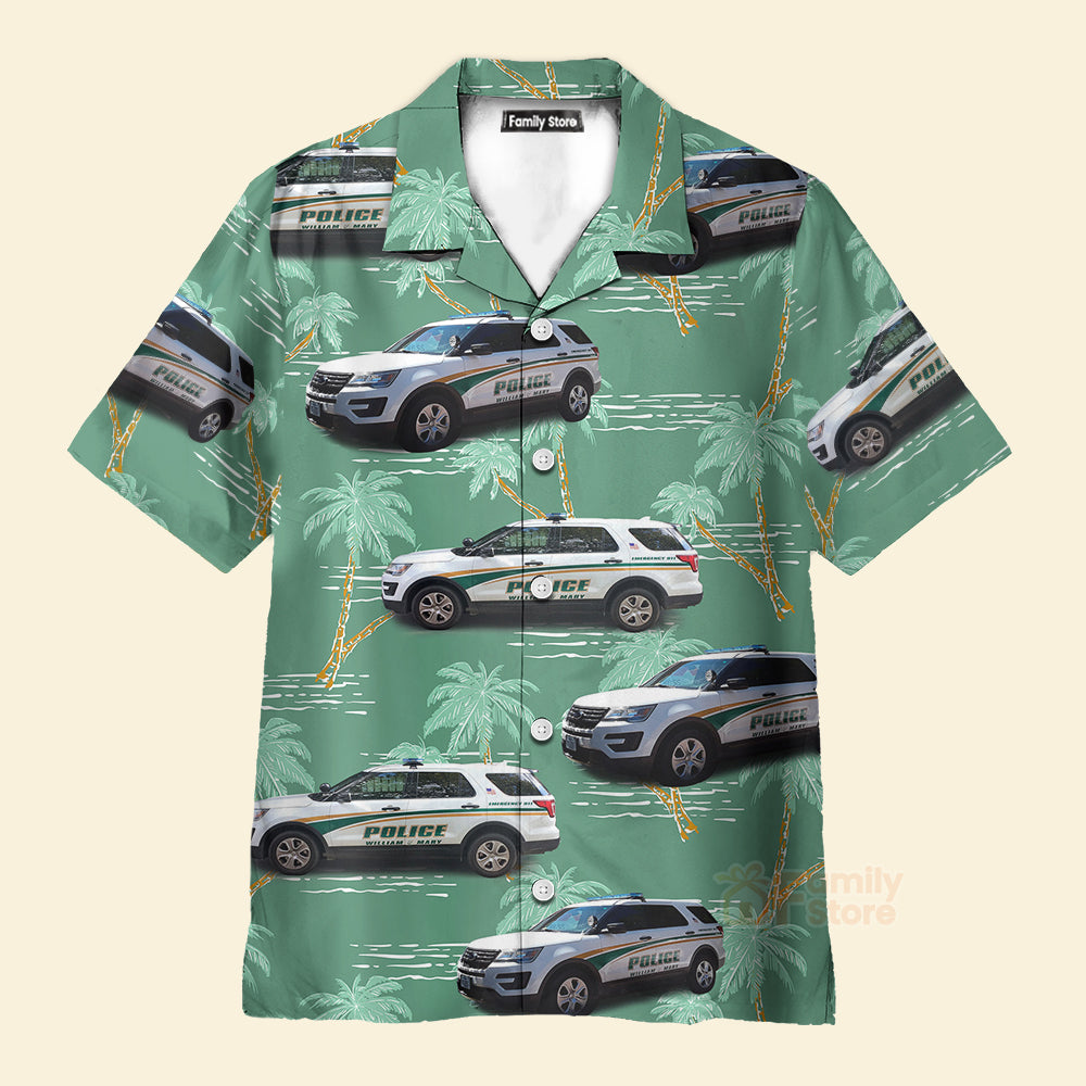 William & Mary Police, Williamsburg, Virginia Hawaiian Shirt