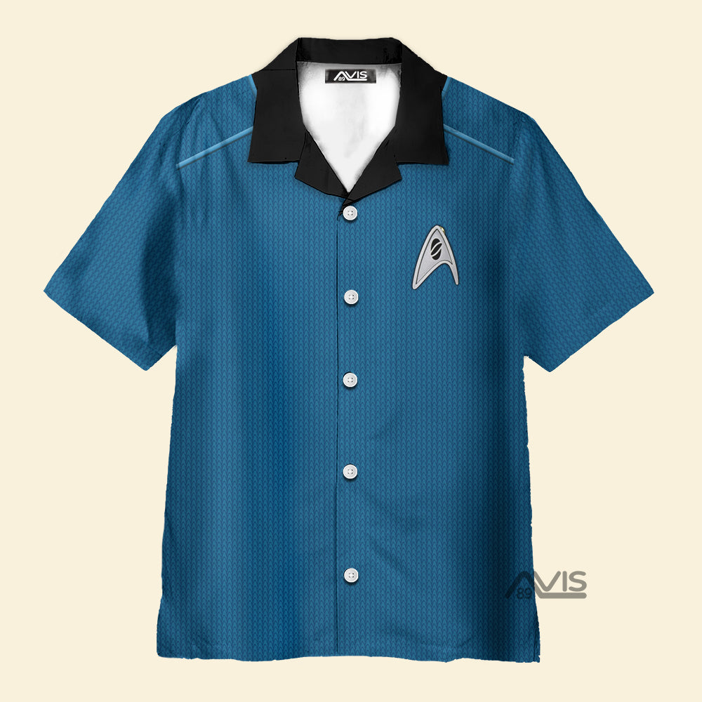 SaTr Into Darkness Blue Cool Costume Cosplay - Hawaiian Shirt