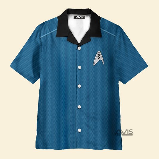 SaTr Into Darkness Blue Cool Costume Cosplay - Hawaiian Shirt