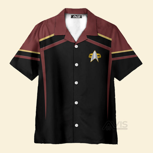 SaTr Starfleet Uniform Circa Cool Cosplay Costume - Hawaiian Shirt