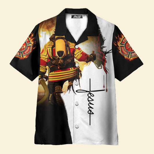 Once A Firefighter Fire - For Men And Women - Hawaiian Shirt
