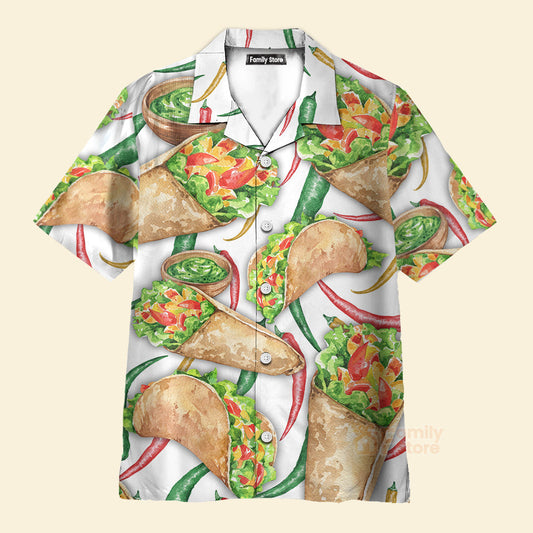 Food Burritos Make Me Happy Delicious Meal - Hawaiian Shirt