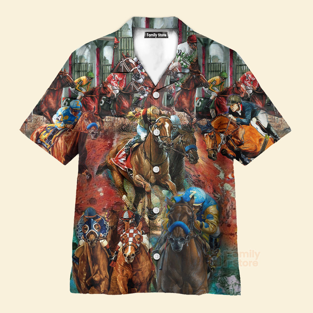 Kentucky Derby Horse Racing Hawaiian Shirt, Kentucky Derby Horse Racing Shirt