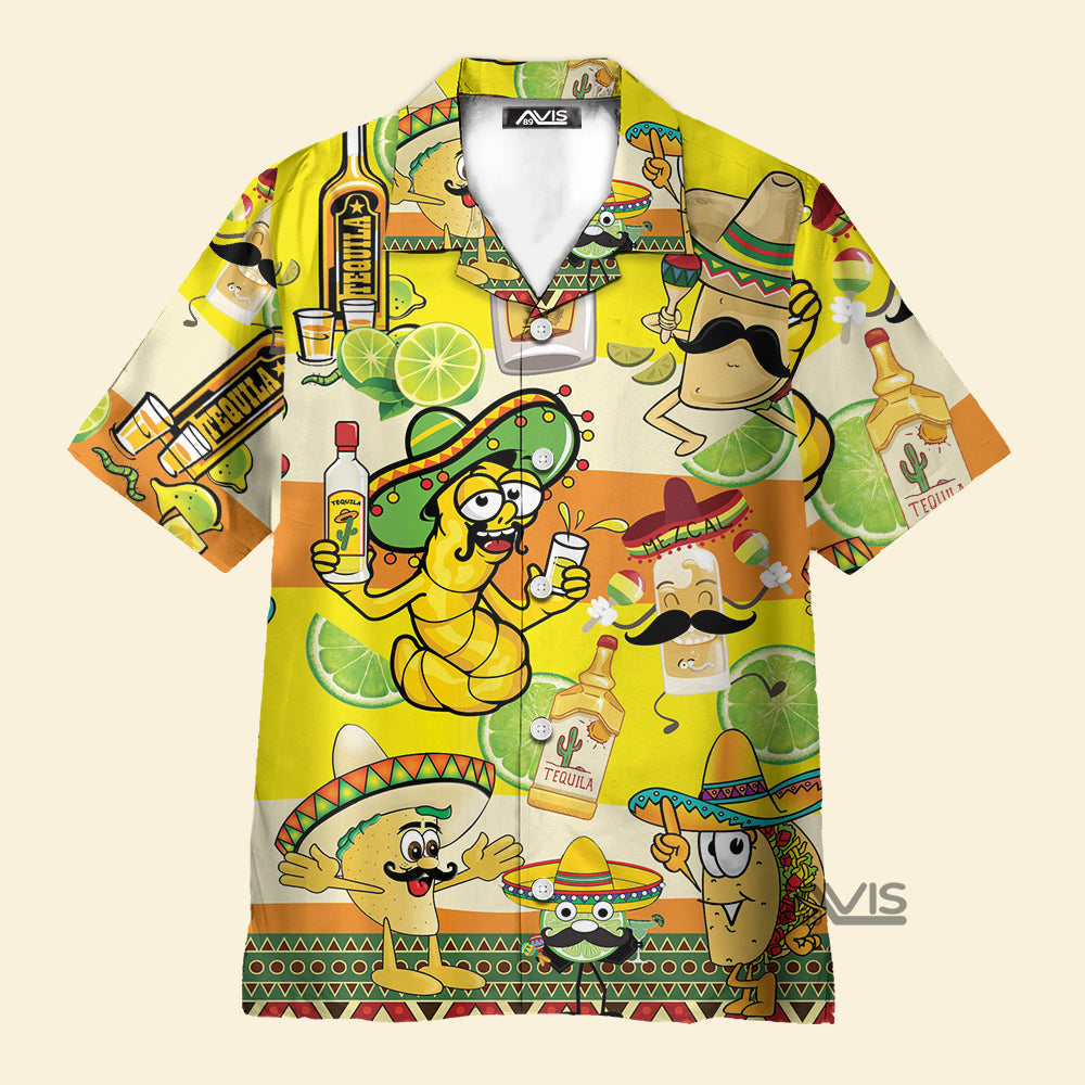 Tacos Tequila Yellow Aloha - Hawaiian Shirt