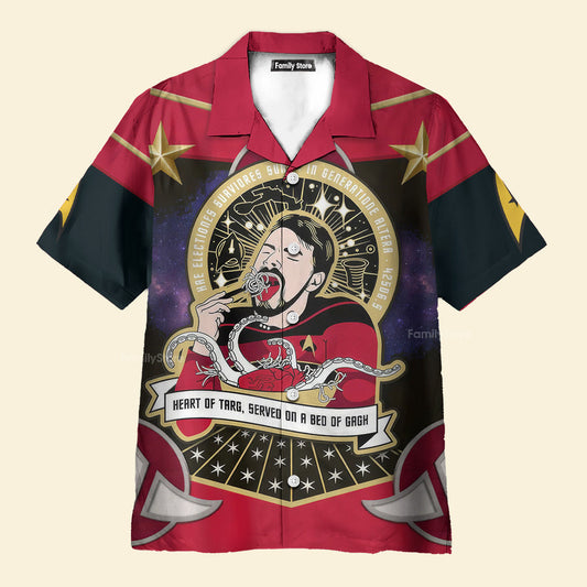 SaTr Riker the Klingon Foodie Cool Hawaiian Shirt