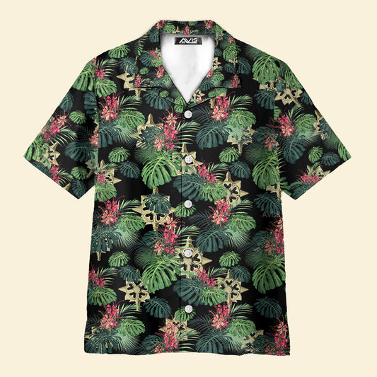 Army Military Intelligence Branch Insignia Hawaiian Shirt