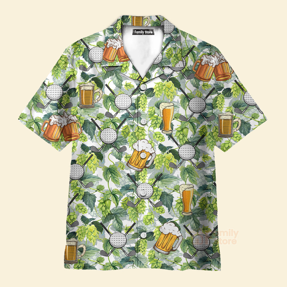 Oktoberfest Golf And Beer Aloha - Hawaiian Shirts