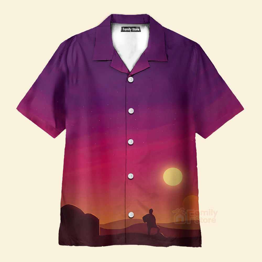 Spaceship And Sunset SW - 21 -  Hawaiian Shirt