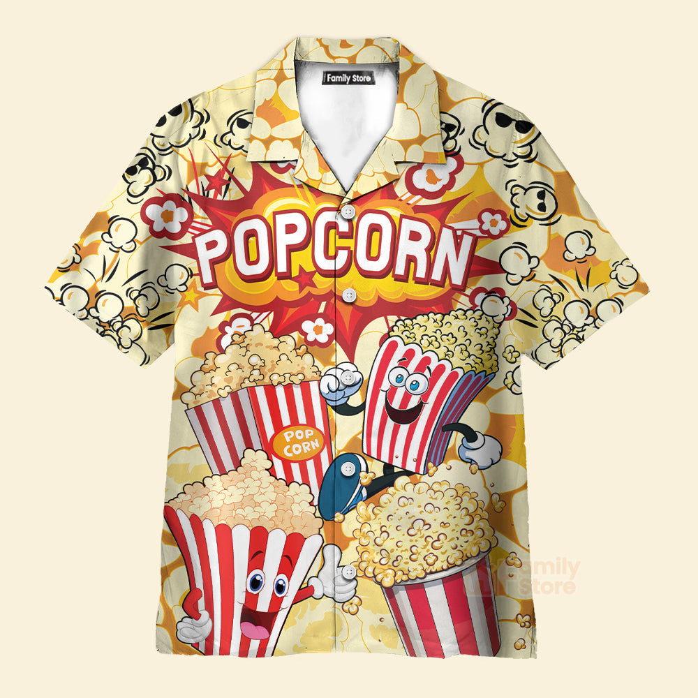 Funny Food Popcorn Is Always The Answer Bang Hawaiian Shirt