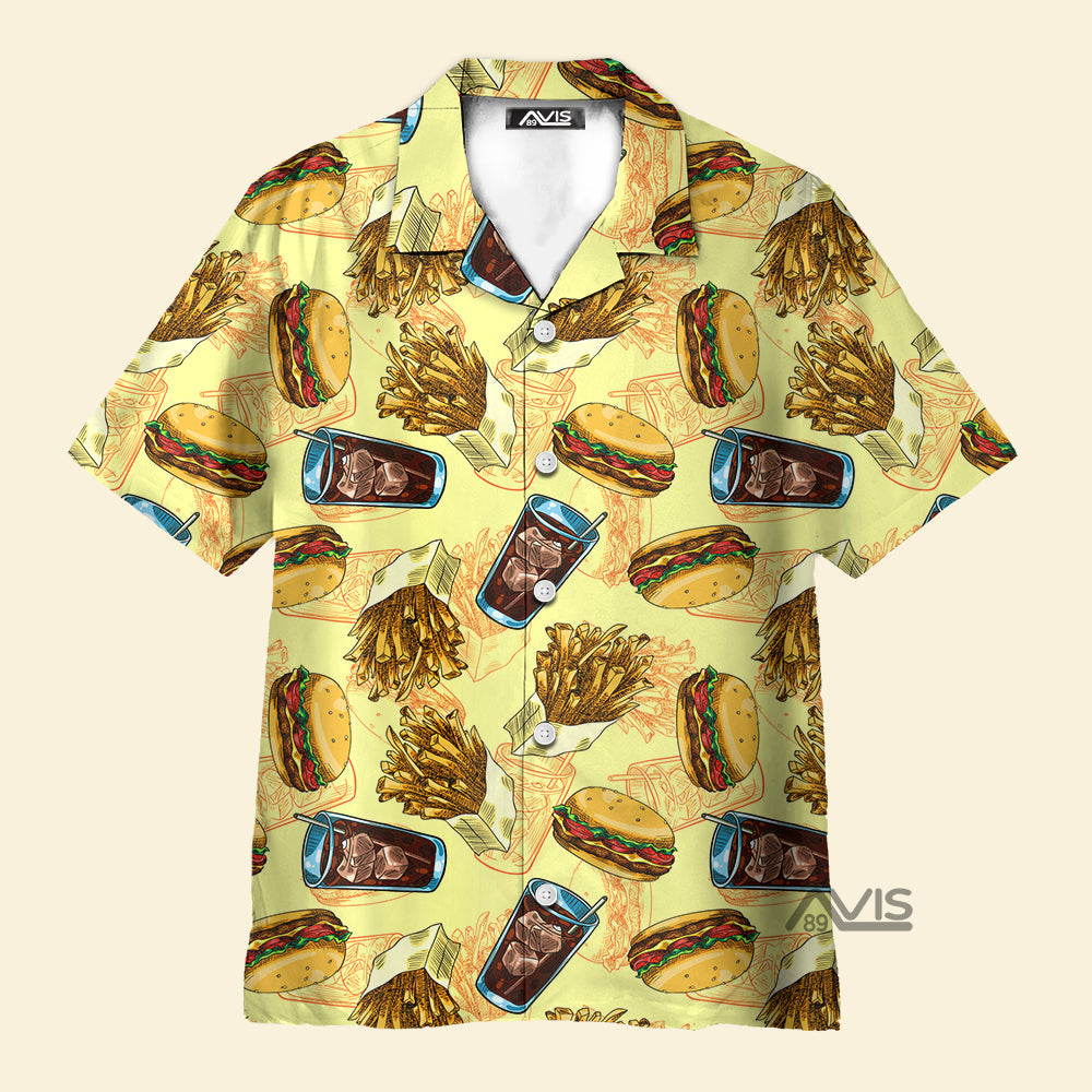 Life Is Better With Burger Food Lover - Hawaiian Shirt