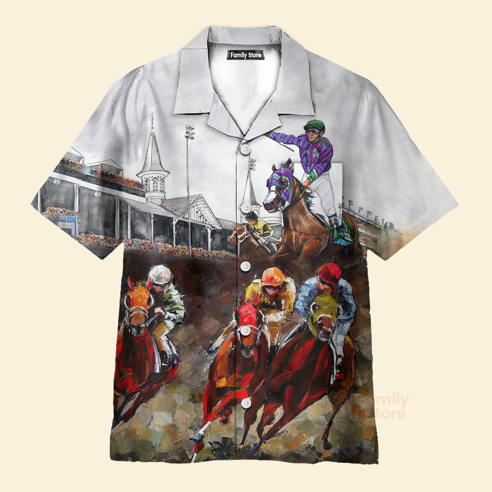 Kentucky Derby Horse Racing Hawaiian Shirt Shirt