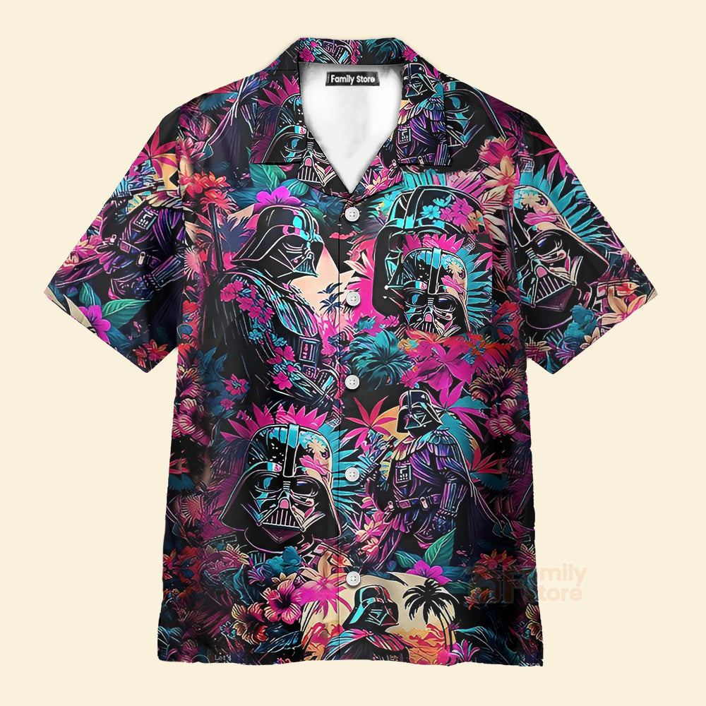 Starwars Darth Vader Synthwave Cool - Hawaiian Shirt