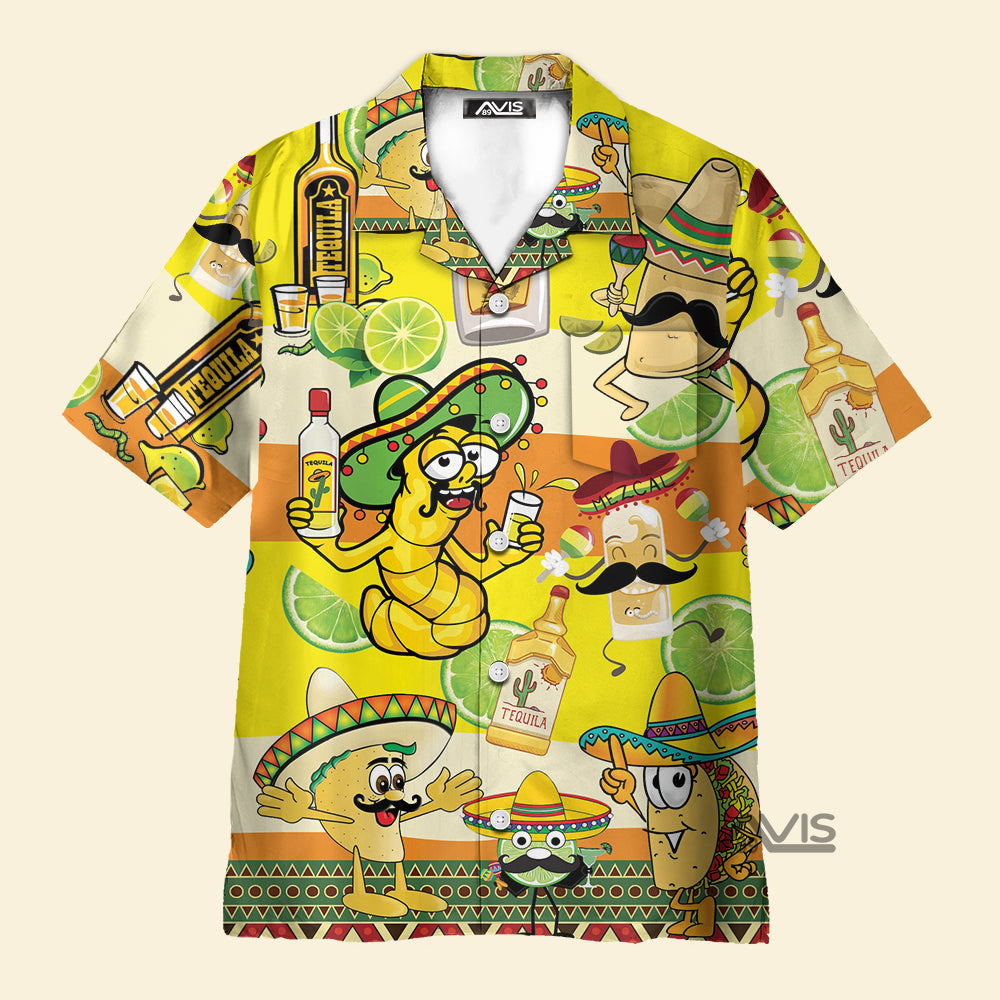 Tacos Tequila Yellow Aloha - Hawaiian Shirt